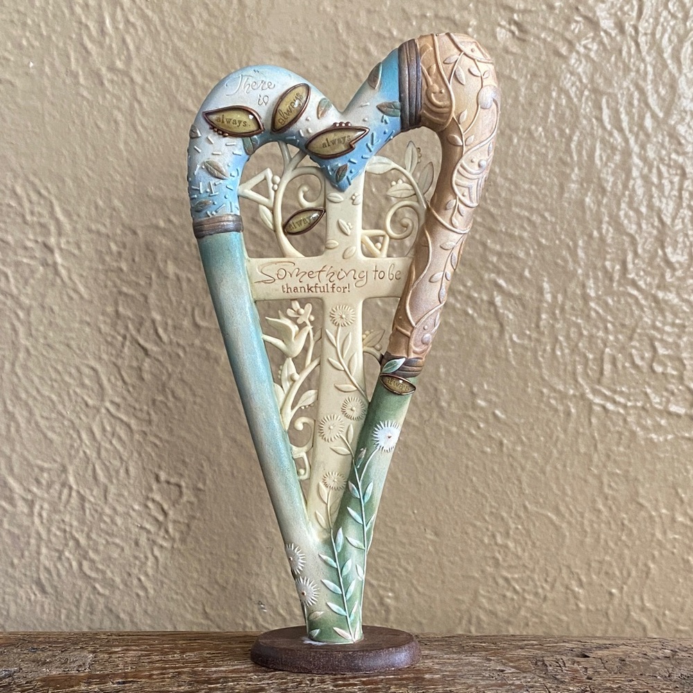 🩵Vintage🩵Enesco Heart Sculpture